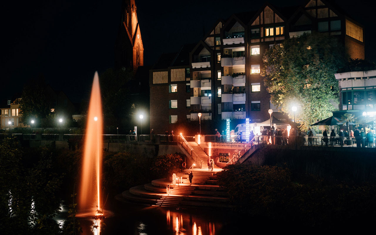 Nacht der Lichtkunst // Foto: Michael Doert mit freundlicher Genehmigung Kulturbüro Lünen
