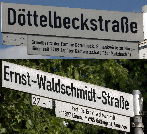 Straßennamen © Bernd Hegert

